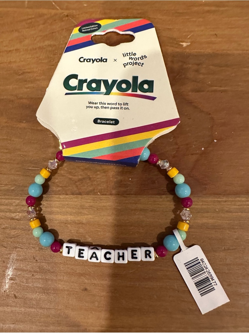 Little Words Project Crayola Teacher Bracelet